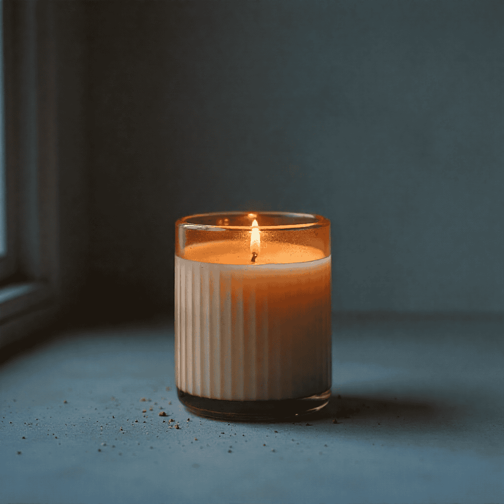 Amber Reverie aromatherapy candle by Bespokeiohandmad